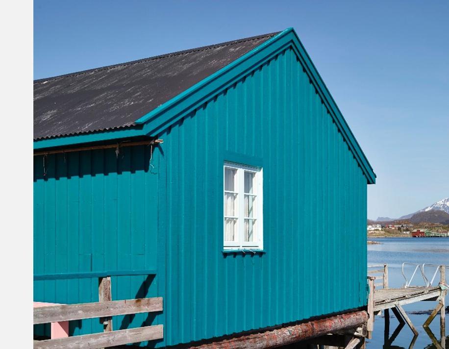 Ferienwohnung Kraemmervika Rorbuer - The Blue Pearl #3 Ballstad Exterior foto